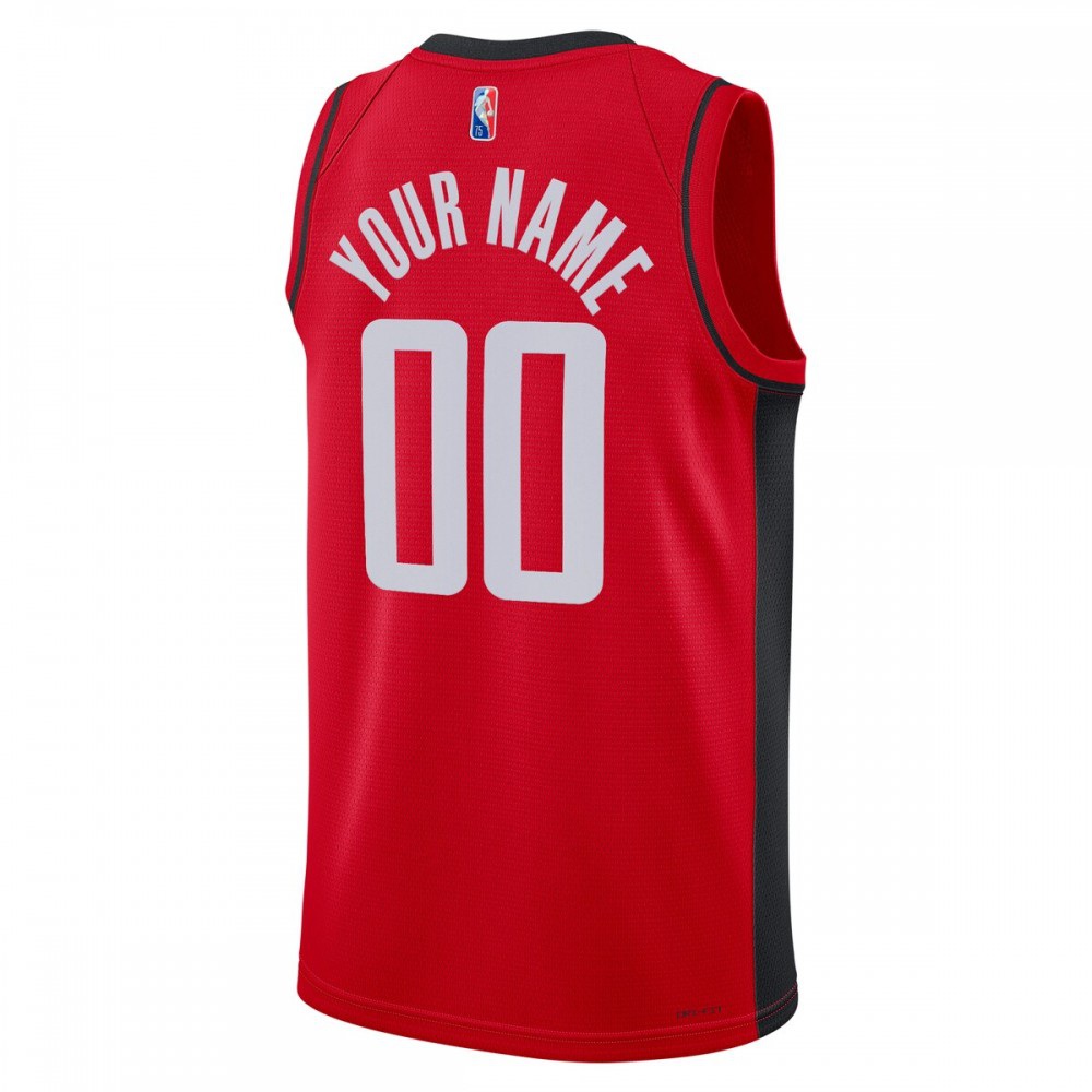 Houston Rockets 2021/22 Diamond Swingman Custom Jersey - Icon Edition - Red-Pro Kit Vault | Brand New 26/27 Sports Jerseys